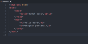 Cara membuat dokumen file html sederhana – Belajar pemograman web